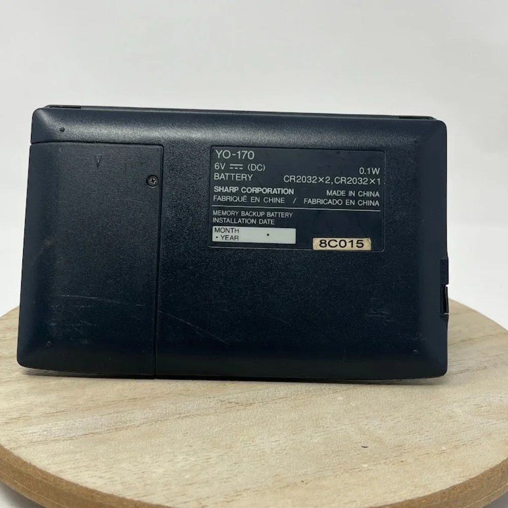 Sharp YO-170 Electronic Organizer 128KB – Untested – Battery Needed – Vintage PD